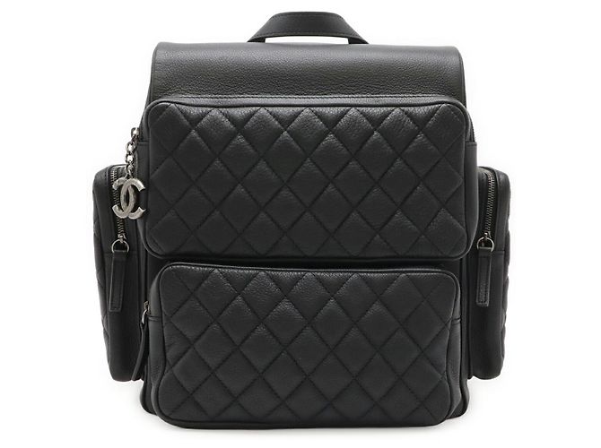 Chanel Caviar Leather Backpack Black
