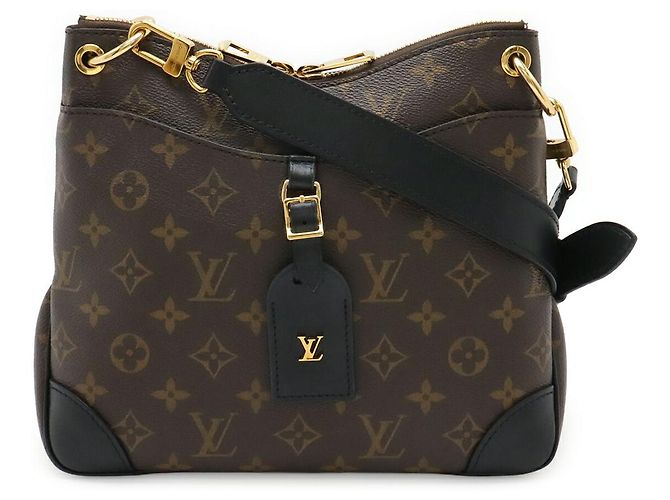Bolso de Hombro Louis Vuitton Monogram Odeon NM PM Negro
