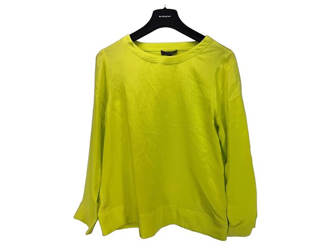Autre Marque J. Crew Seidenbluse langarm neongrün Gelb