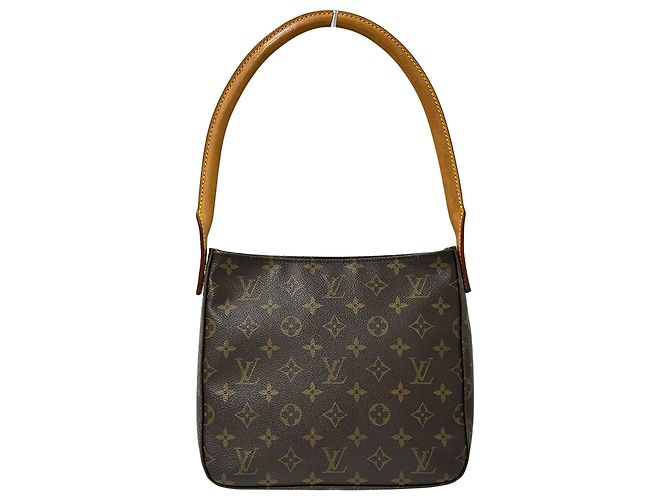 Sac à épaule Louis Vuitton Monogram Looping MM Marron Monogramme