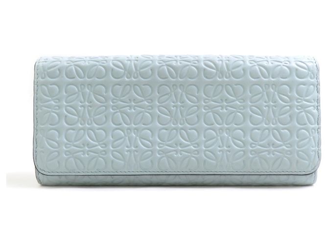Loewe Bi-fold Long Wallet in Light Blue