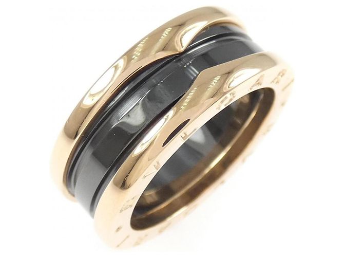 Bulgari Bvlgari B.zero1 2-Band Ring Schwarz Golden