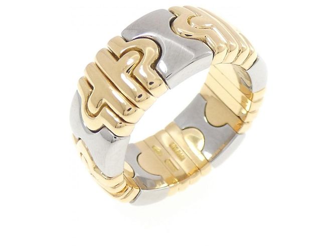 Bulgari Anel Parentesis Bvlgari Prata Dourado