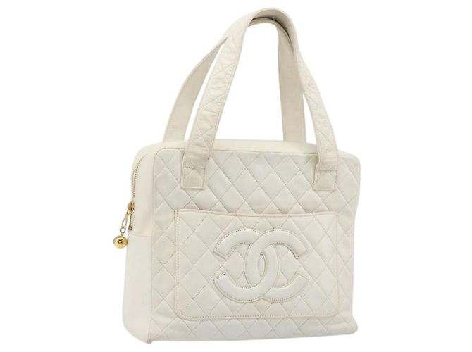Borsa Chanel CC in pelle Bianco