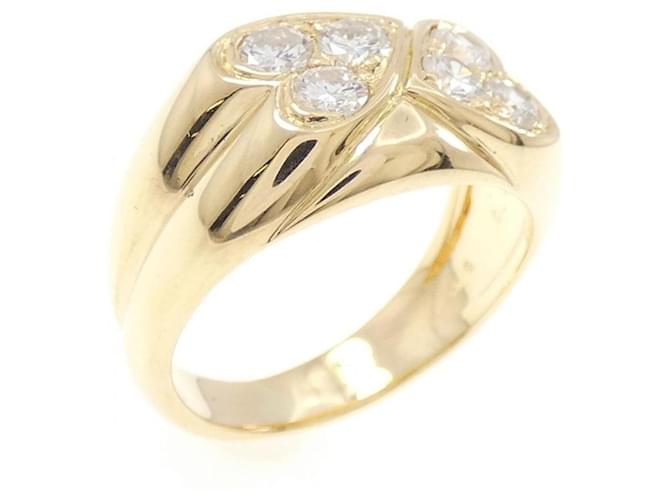 Anel de banda em ouro amarelo 18K Van Cleef & Arpels 