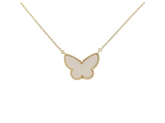 Van Cleef & Arpels Lucky Alhambra Papillon Necklace 