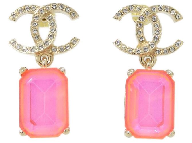 Orecchini a lobo Chanel AB6303 Rosa D'oro