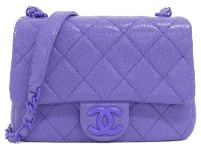 Bolsa de Ombro Chanel AS1784 Roxo