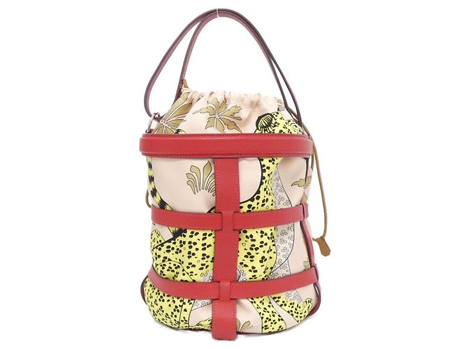 Hermès Hermes LEOPARD Musardine Shoulder Bag Pink Red