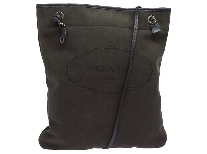 Tote Prada Sac Cabas Tessuto Marron