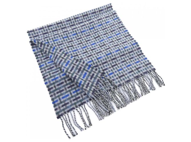 Hermès Hermes Cashmere Stole Brown Blue Green