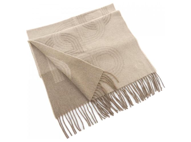 Hermès Hermes Brown Cashmere Stole Scarf