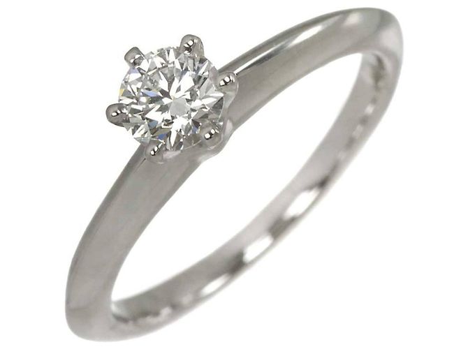 Tiffany & Co. Solitärring aus Platin