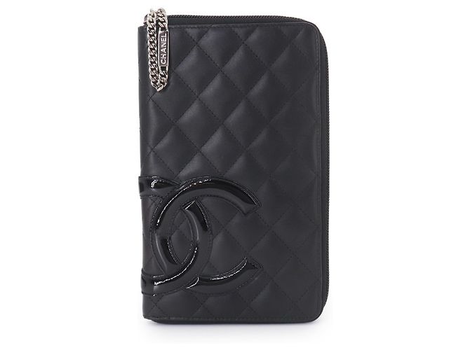 Portafoglio lungo Chanel Cambon Line Nero