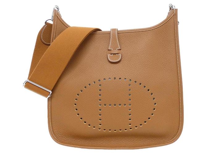 Hermès Bolsa de Ombro Hermes Evelyne 3 PM Marrom