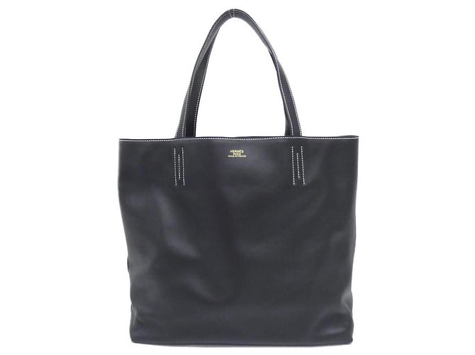 Hermès Borsa Hermes Double Sens 45cm Nero
