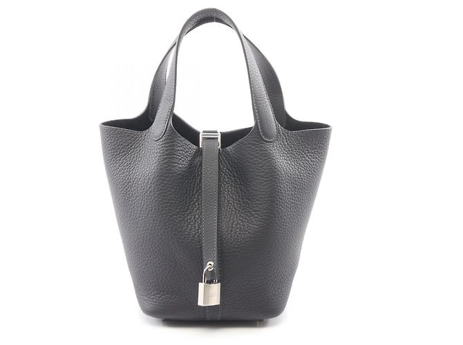 Hermès Bolsa Hermes Picotin Lock PM Azul marinho