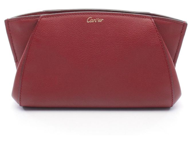 Borsa a mano clutch Cartier C de Second Bordò