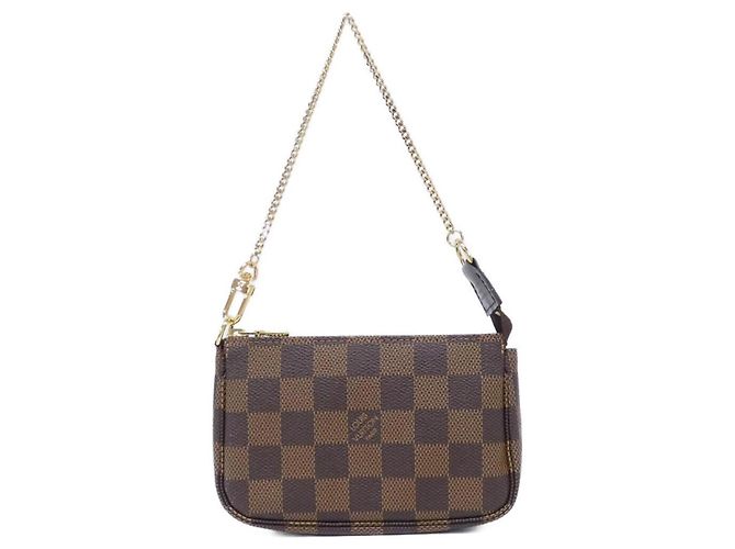 Louis Vuitton Damier Mini Pochette Accessoires Damier ebene