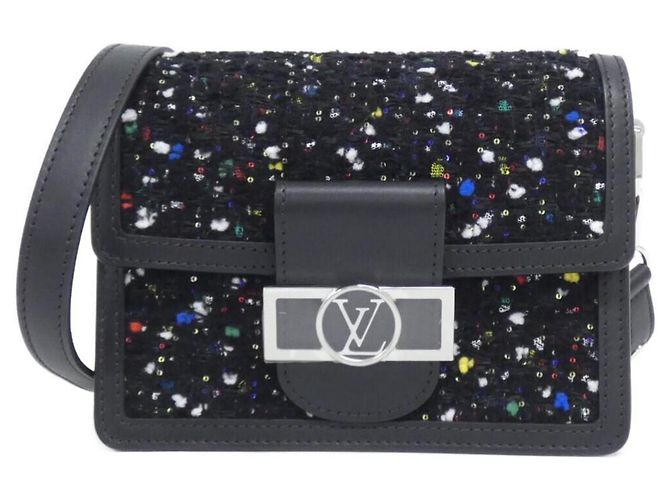 Borsa a Spalla Louis Vuitton Dauphine MINI M55491 Nero