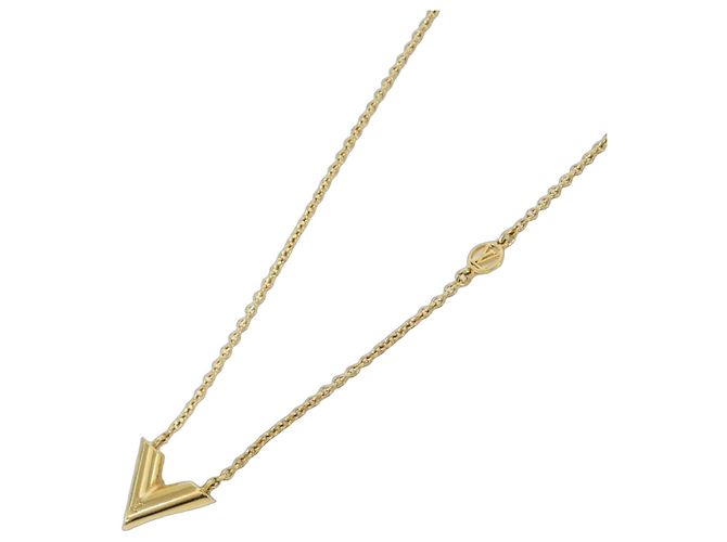 Collier Louis Vuitton Essential V Doré