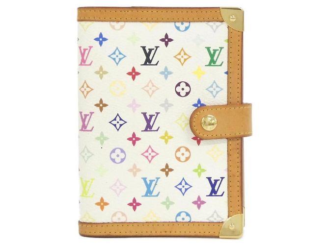 Louis Vuitton Multicolor Agenda PM Organizer White
