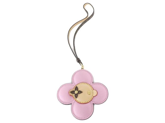 Louis Vuitton Monogram Accessoire Anhänger Braun Pink Golden