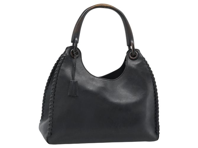Borsa a tracolla GUCCI in pelle nera 106236 Auth BA13519 Nero