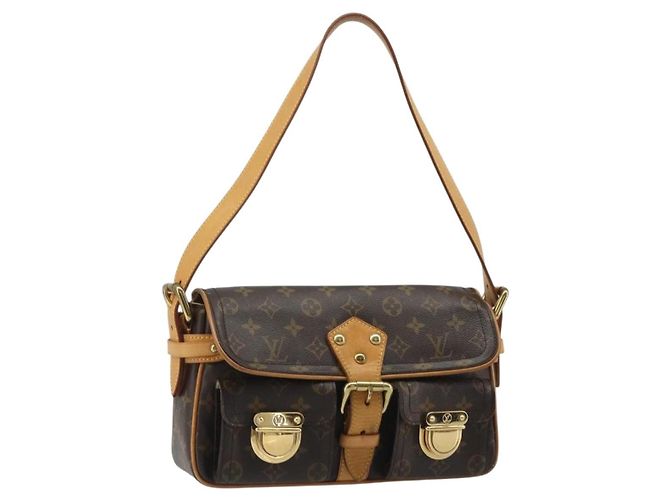 LOUIS VUITTON Monogram Hudson Schultertasche M40027 LV Auth 188515SAV Monogramm