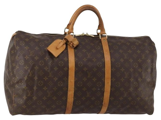LOUIS VUITTON Sac Boston Monogram Keepall 60 M41422 LV Auth 187438A