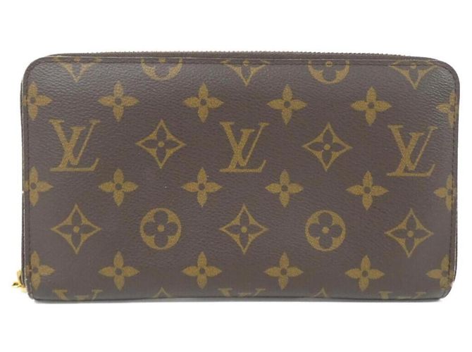 Louis Vuitton Monogram Zippy Organizer Wallet Brown