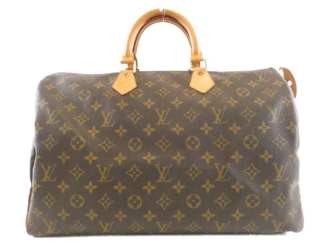 Bolsa Boston Louis Vuitton Monogram Speedy Marrom