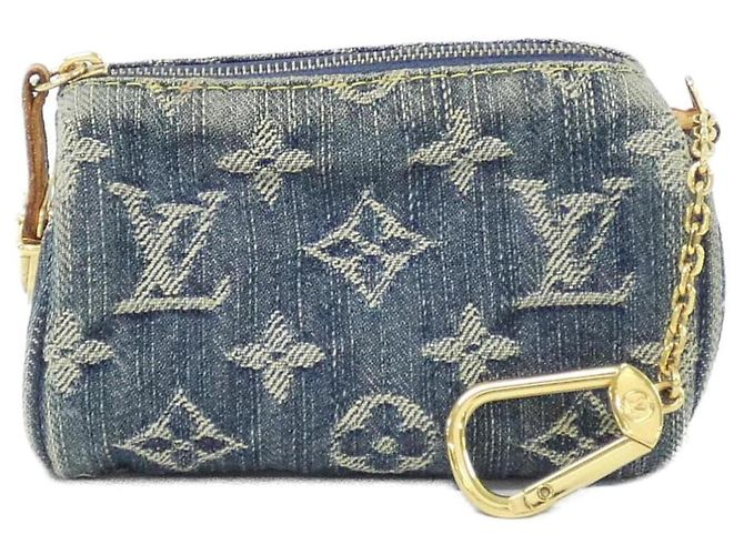 Pochette Monogram Denim Louis Vuitton Blu