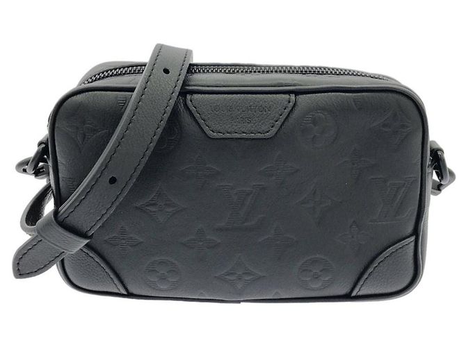 Borsa a tracolla Louis Vuitton Monogram Shadow Trocadero Nero