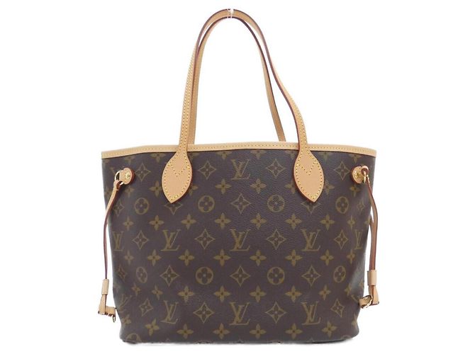 Louis Vuitton Monogram Neverfull PM Handtasche Braun Beige