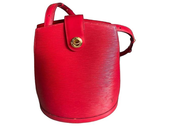Louis Vuitton Epi Cluny Handtasche Rot
