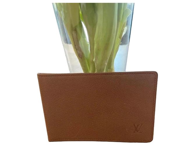 Louis Vuitton Monogram Eclipse ID Card Holder Brown