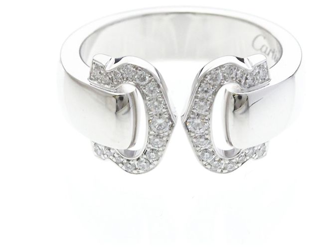 Cartier 2C Boucle Diamantring Silber