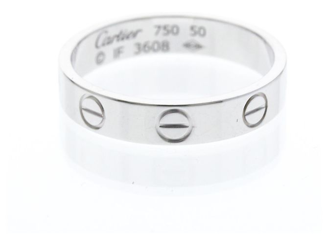 Cartier Mini Love Ring aus Weißgold Silber