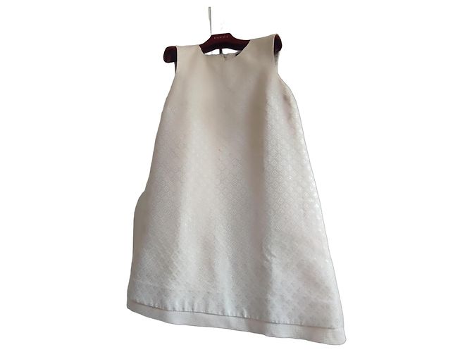 Gucci Jacquard-Kleid Weiß