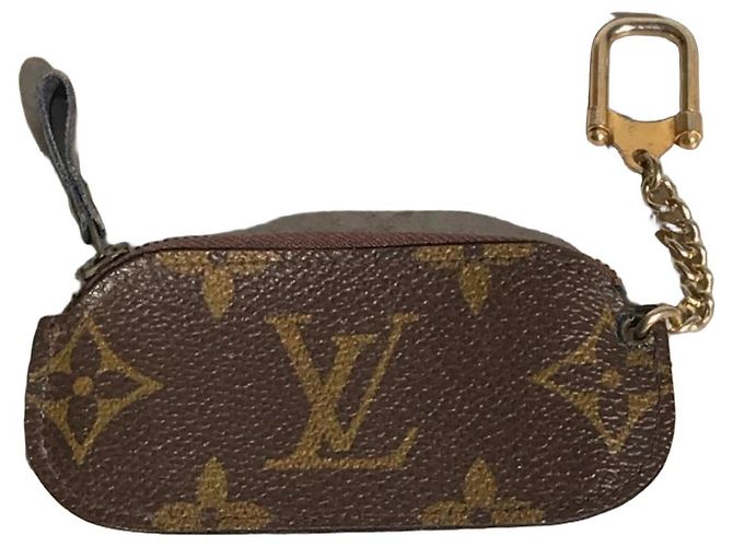 Louis Vuitton Mini Porta-Moedas Chaveiro Monogram Marrom Monograma