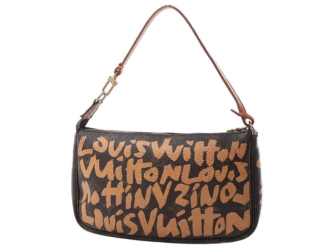 Bolsa Louis Vuitton Pochette Accessoire Monogram Graffiti Marrom M92193