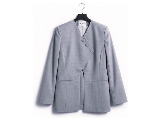 Autre Marque MR. LARKIN Blazer aus grauer Wollmischung