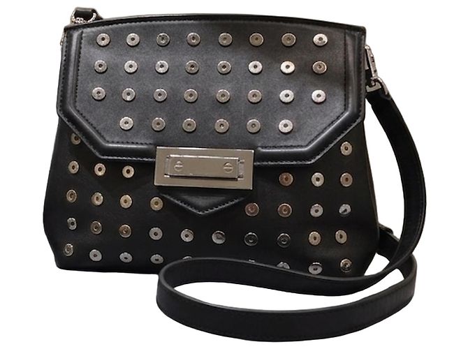 Alexander Wang Marion Prisma Borsa a Tracolla Pelle Nera Nero
