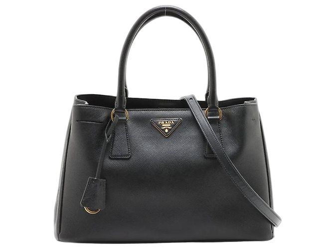 Prada Borsa 2way in pelle Saffiano nera
