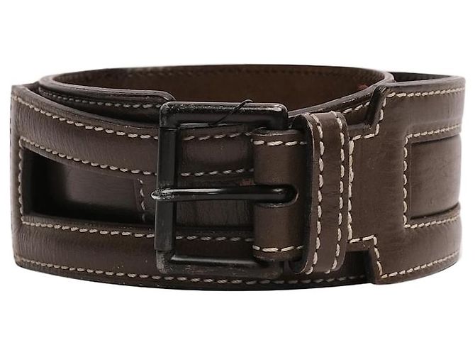 Alaïa Vintage brauner Ledergürtel aus den 80ern