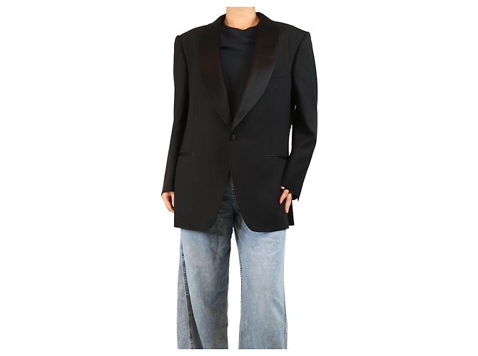 Tom Ford Schwarze Wollsakko - Größe 54R