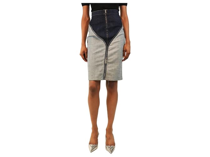 Dsquared2 Blauer Denim-Bleistiftrock - Größe UK 6