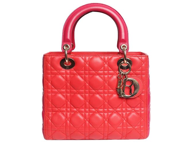 Borsa Lady Dior 2014 rosso e rosa 