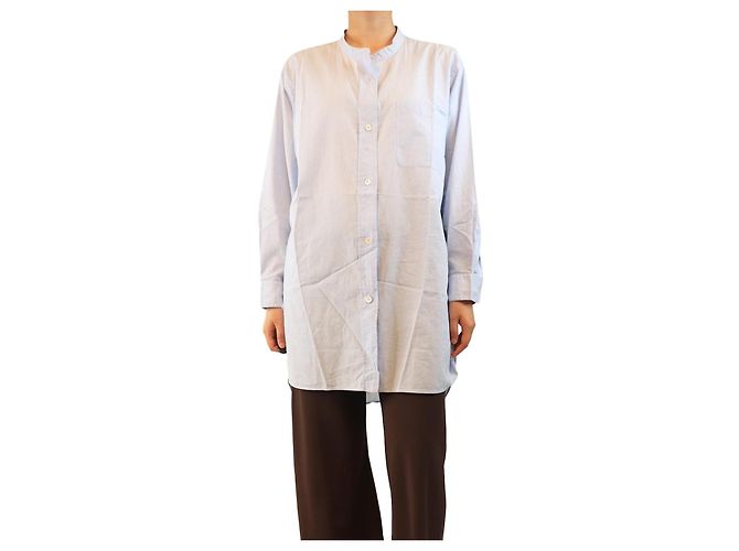 Autre Marque Camisa de algodón azul - talla UK 12
